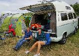 A Other Campervan called Campy-McVanface-0220 and Us with Campy at Glastonbury 2017! for hire in Bournemouth, Dorset