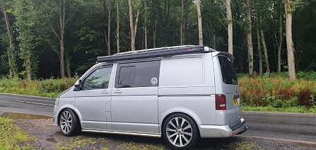 A VW T5 Campervan called SilverTilly-0221 and Northumberland touring for hire in Hull, East Yorkshire