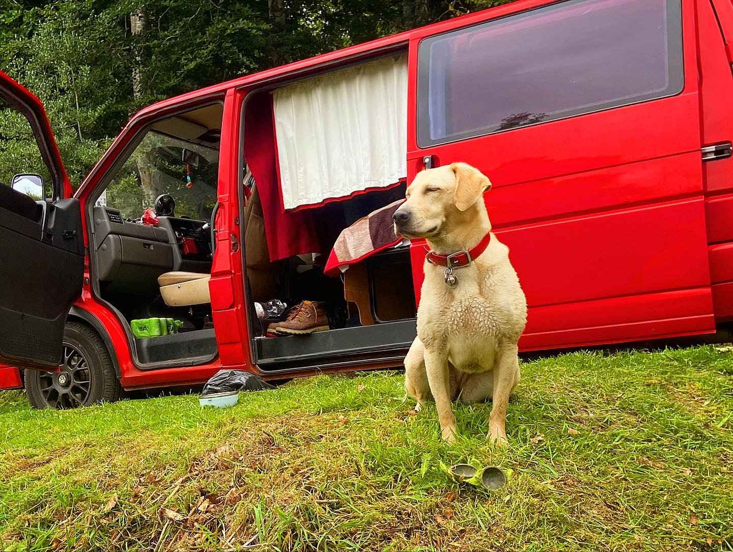 A VW T4 Campervan called Klasse and for hire in Carlise, Cumbria