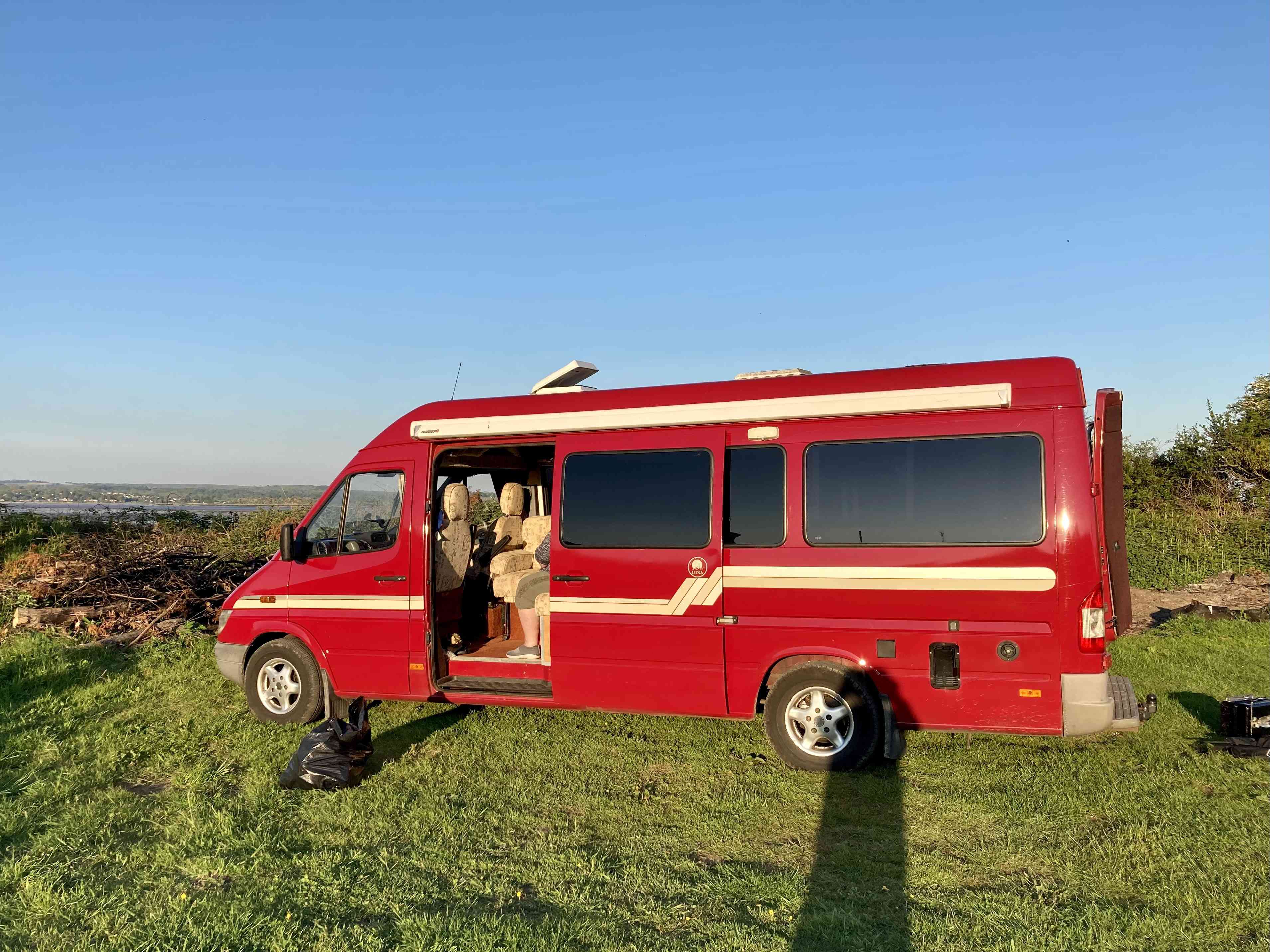 A Mercedes Sprinter Campervan called Luna and for hire in Stockport, Greater Manchester