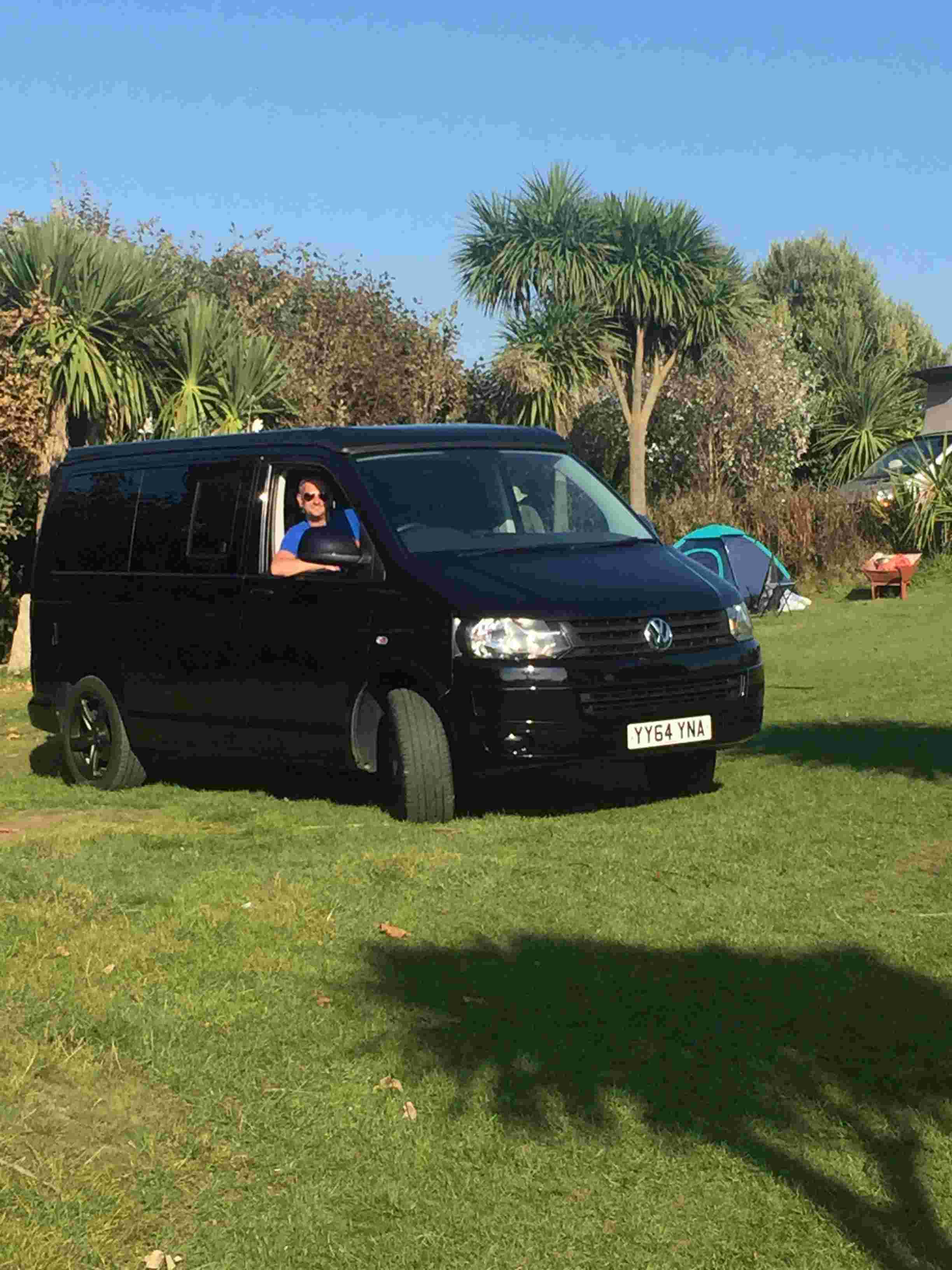 A VW T5 Campervan called Aideen-0720 and for hire in Penryn, Cornwall