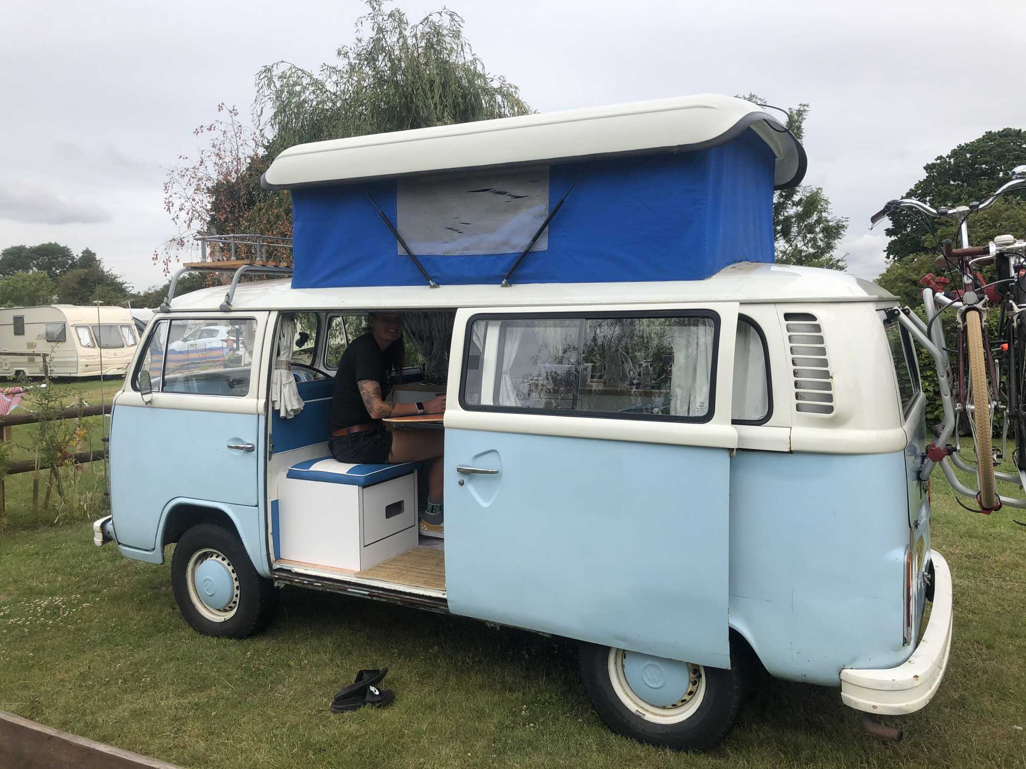 A VW T2 Classic Campervan called Hedgey-1121 and for hire in Brighton, East Sussex