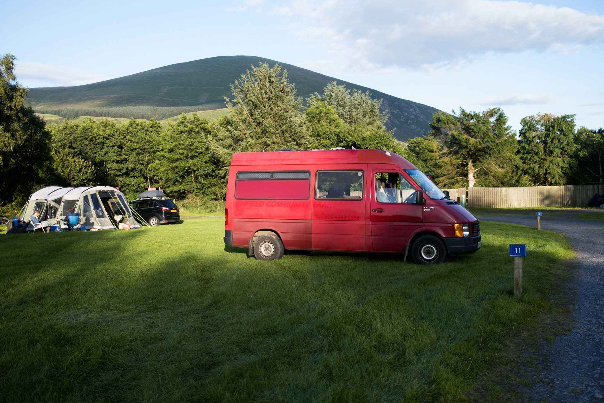 A VW LT35 Campervan called Hamish and Snowdonia National park for hire
