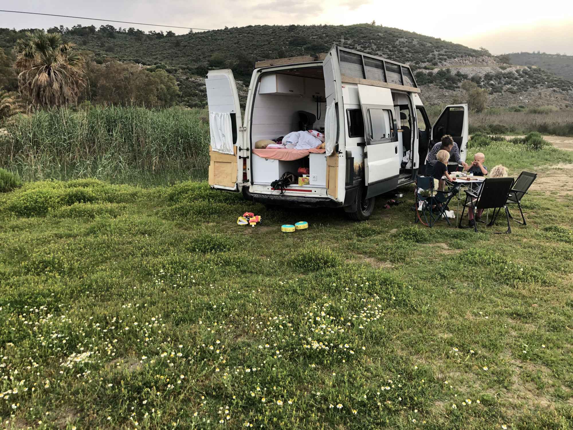 A Ford Campervan called Mascott and for hire in Izmir, Turkey