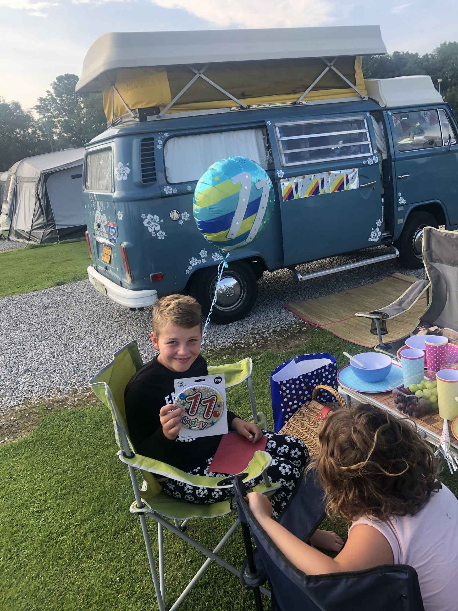 A VW T2 Classic Campervan called Miss-Blue and for hire in Mansfield, Nottinghamshire