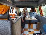 A Other Campervan called Scoobi-1219 and The little orange house on wheels for hire in Rookes Lane, Potterne, Wiltshire