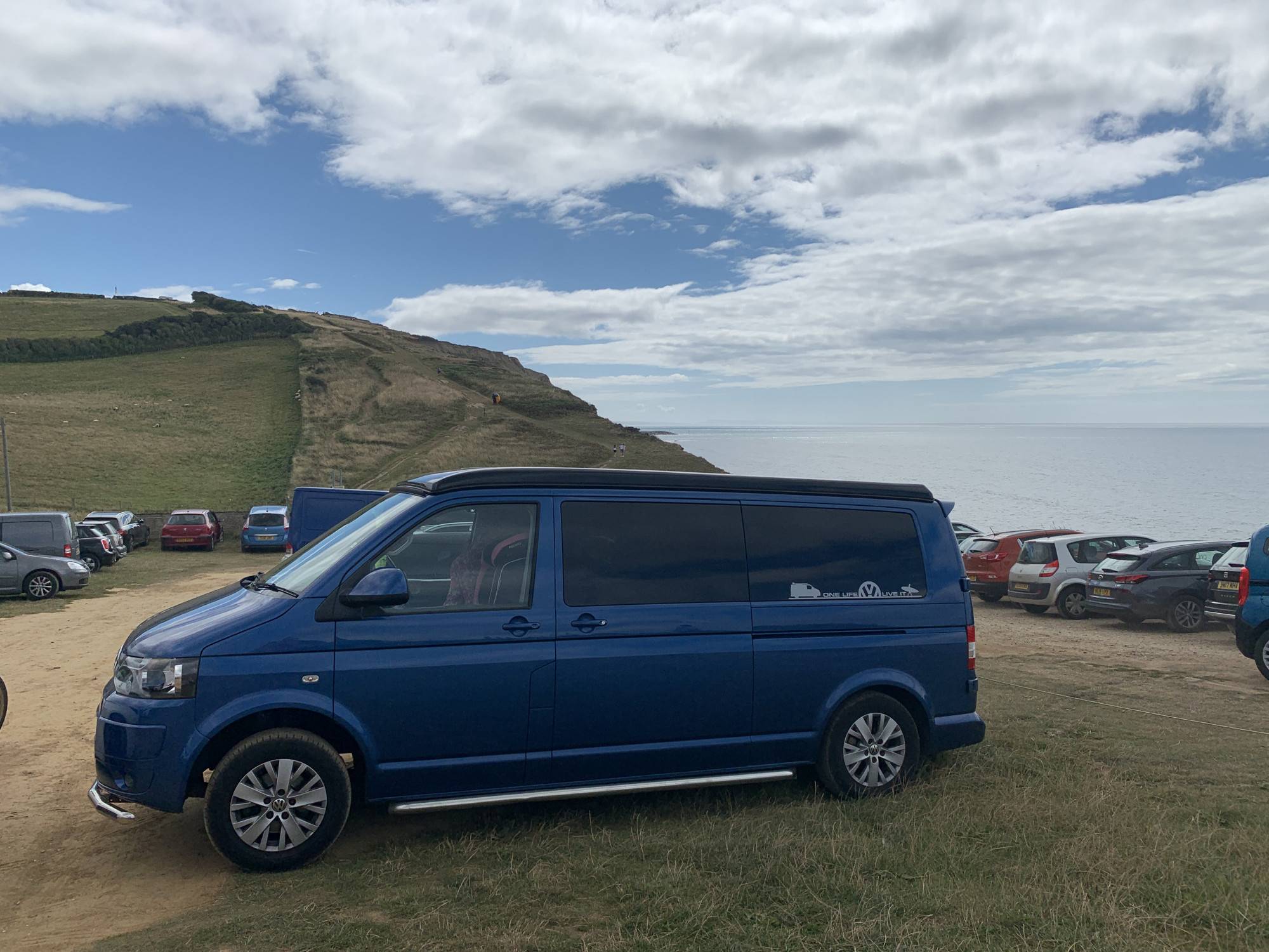 A VW T5 Campervan called BluT5 and for hire in Sittingbourn, Kent