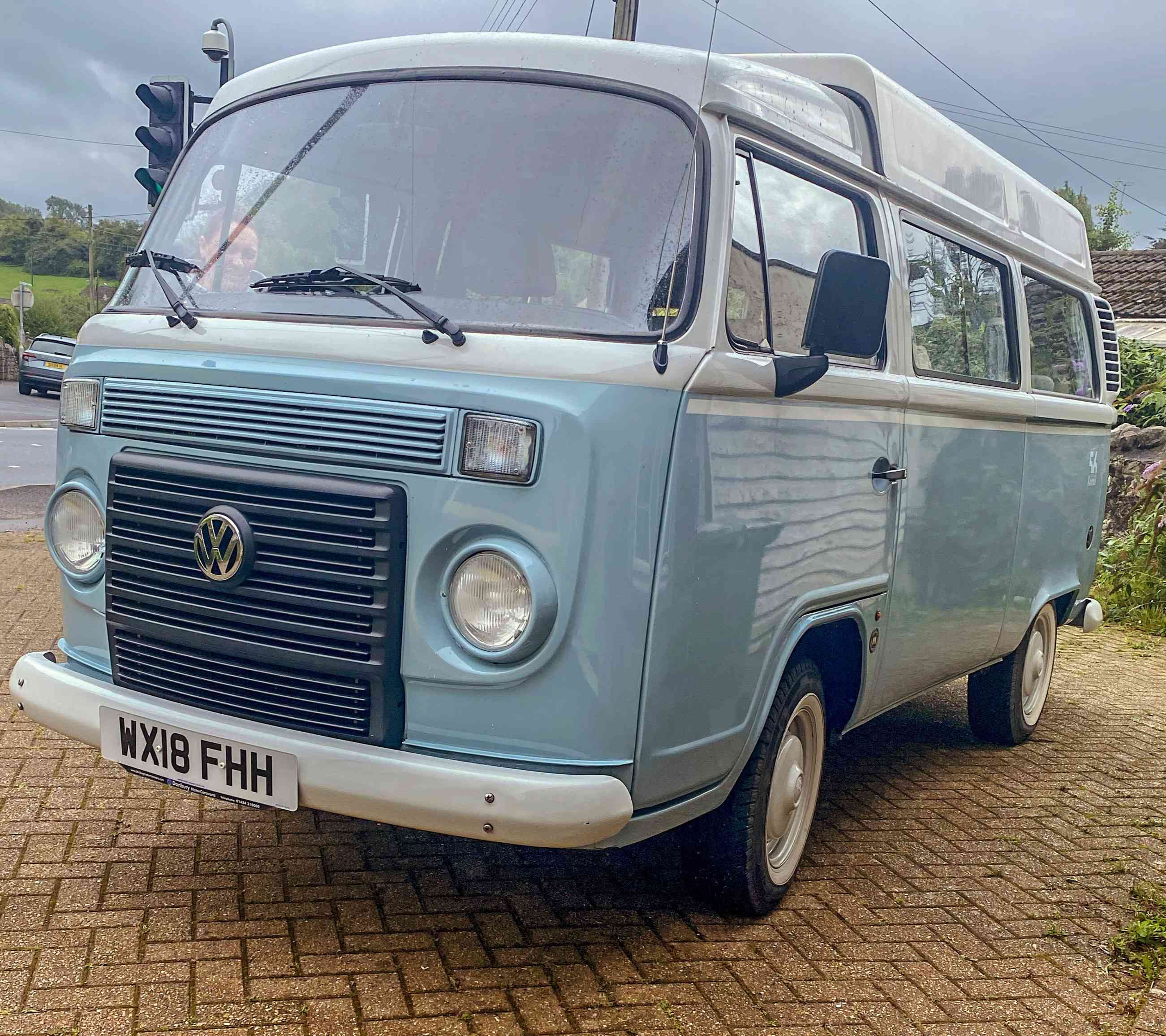 A VW T2 Classic Campervan called Bluebell and for hire in Wedmore , Somerset