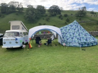 A VW T2 Classic Campervan called Murdoch and for hire in Keighley, North Yorkshire