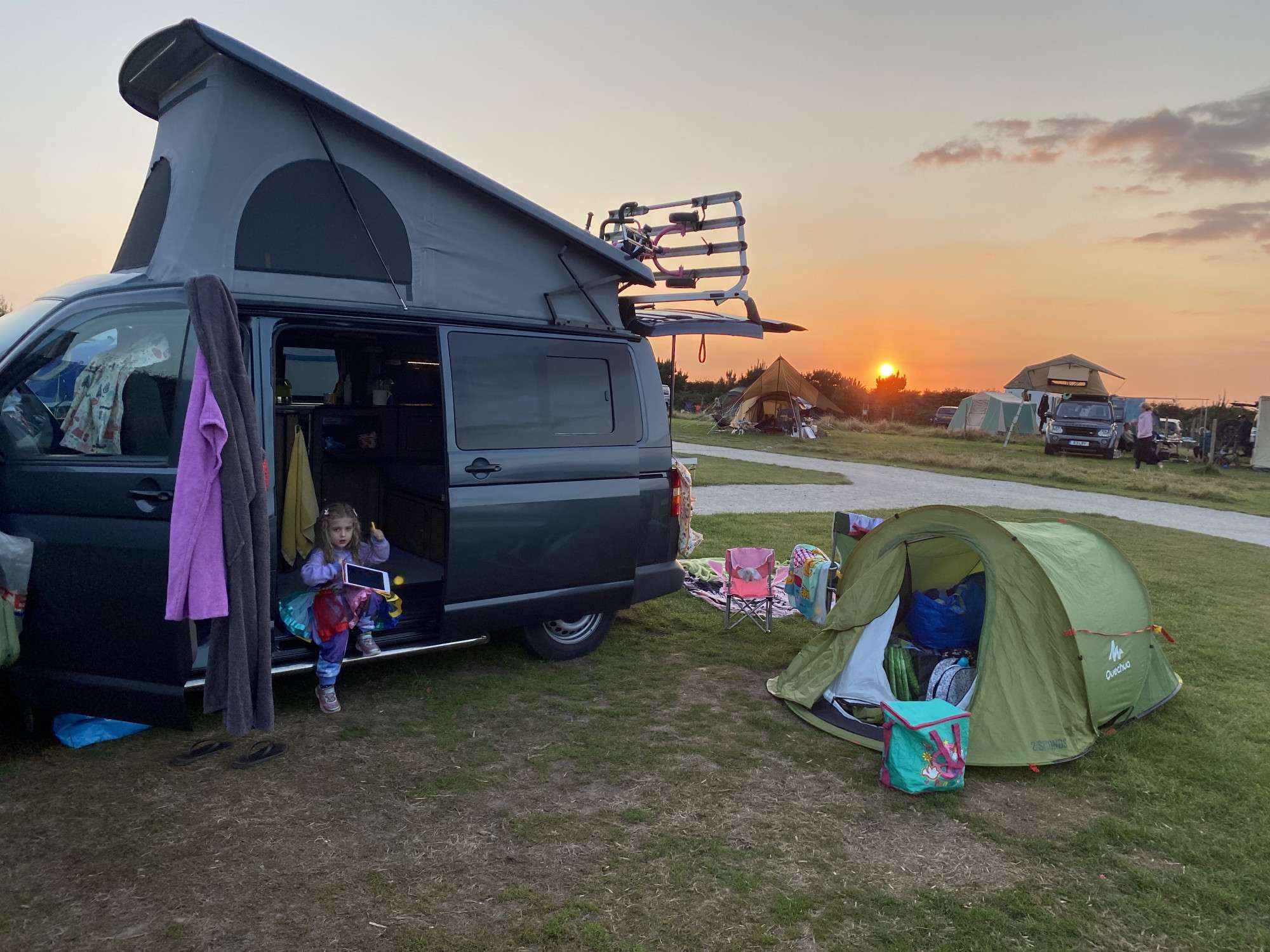 A VW T5 Campervan called Flo and for hire 