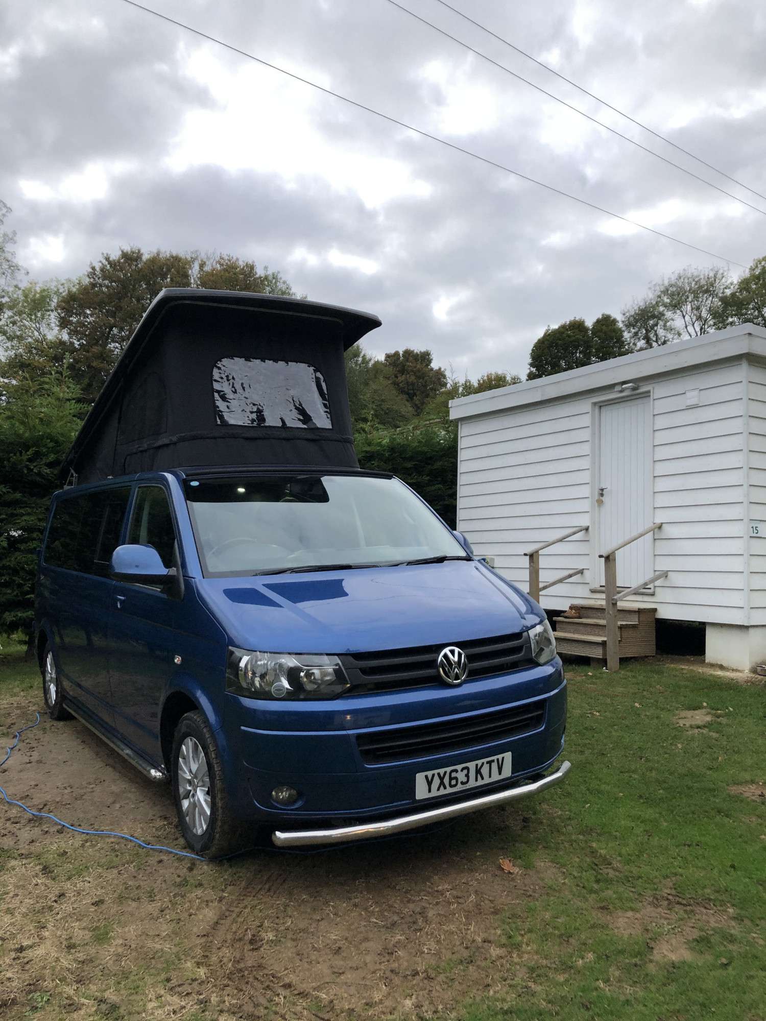 A VW T5 Campervan called BluT5 and for hire in Sittingbourn, Kent