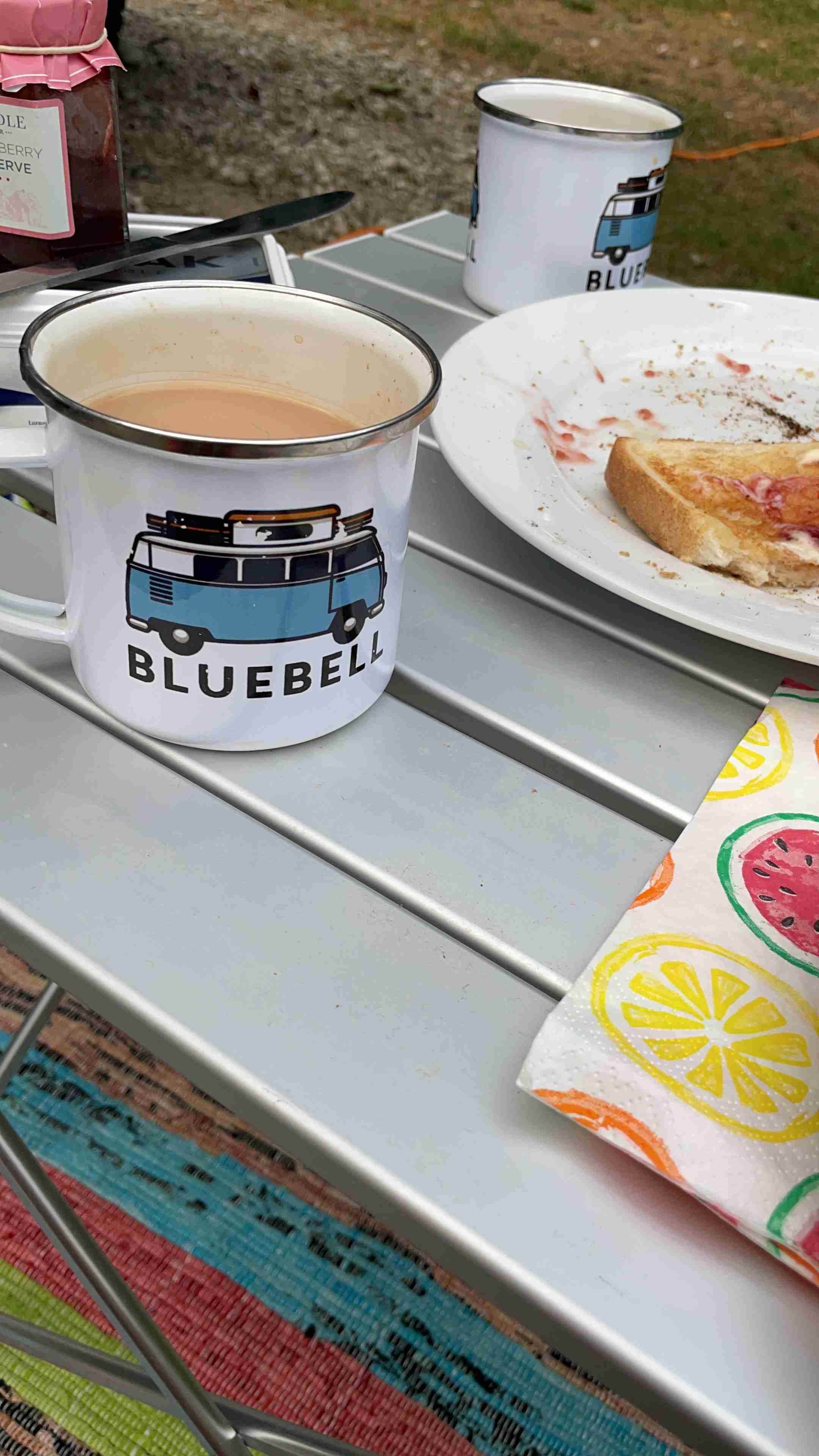 A VW T2 Classic Campervan called Bluebell and for hire in Wedmore , Somerset