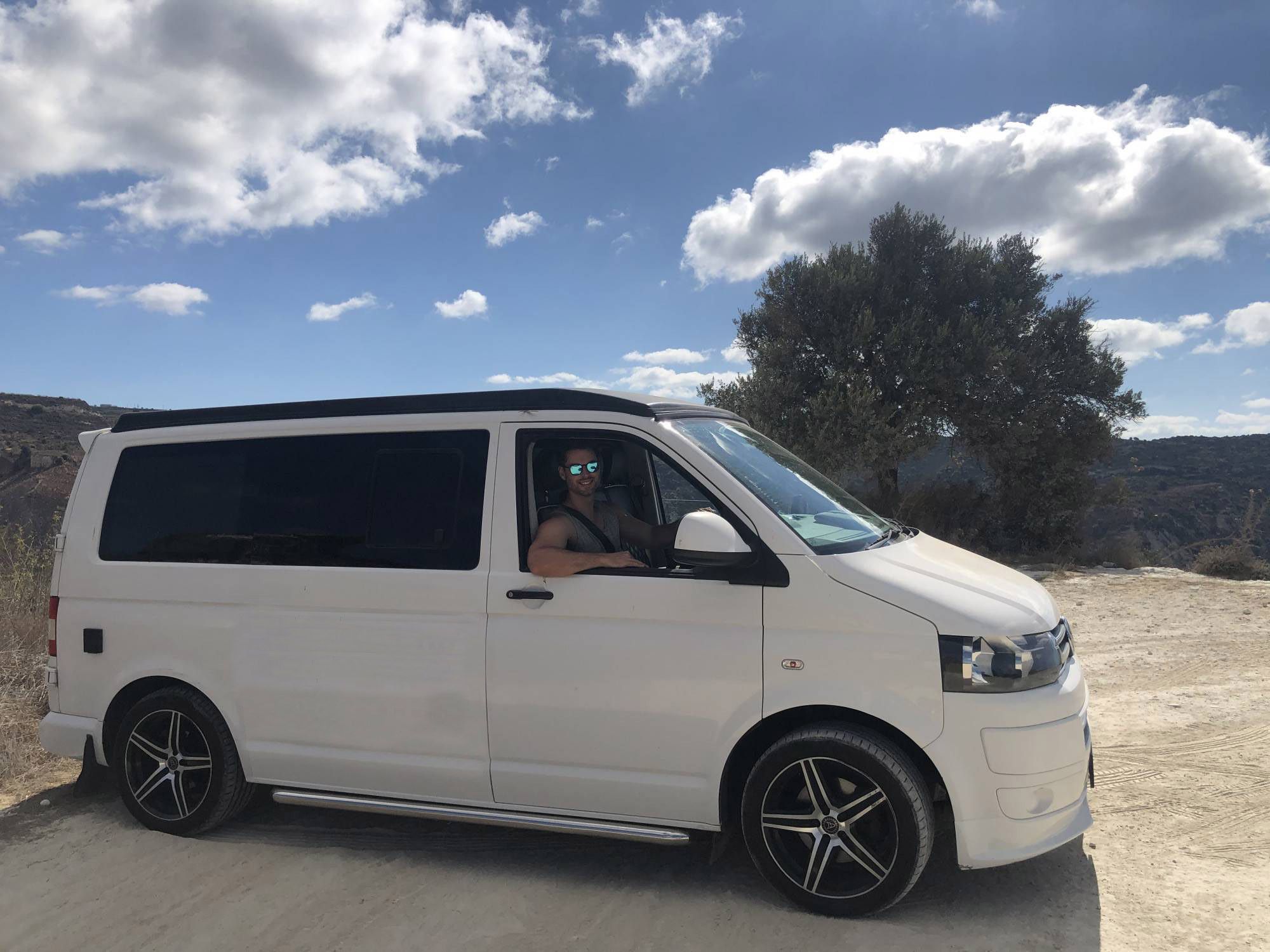 A VW T5 Campervan called Teanna and for hire in Coral Bay, Peyia, Cyprus