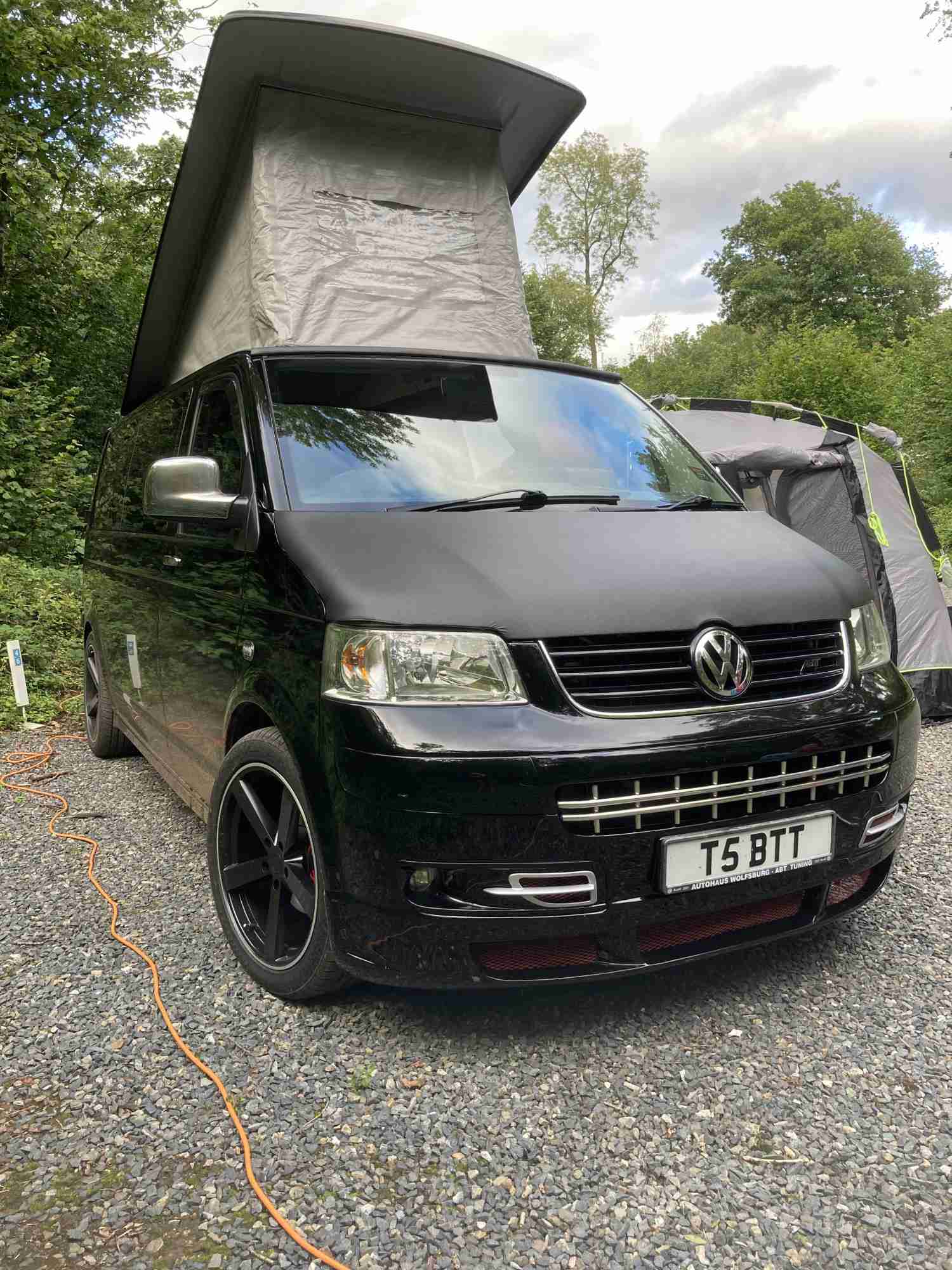 A VW T5 Campervan called Mr-T and for hire in Brampton, Cumbria