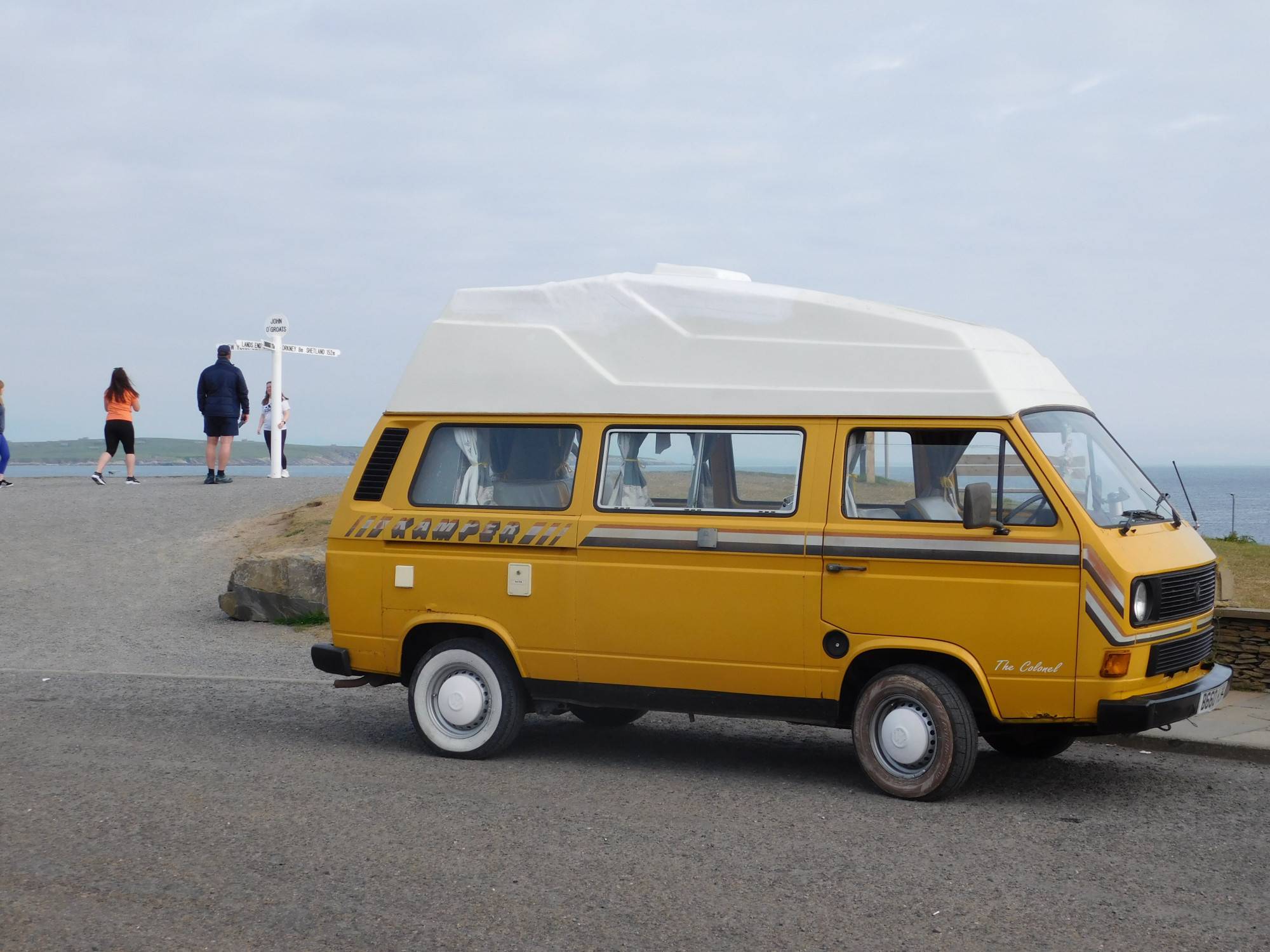 A VW T3 Campervan called the-colonel and At John o'Groats. for hire in Banbury, Northamptonshire