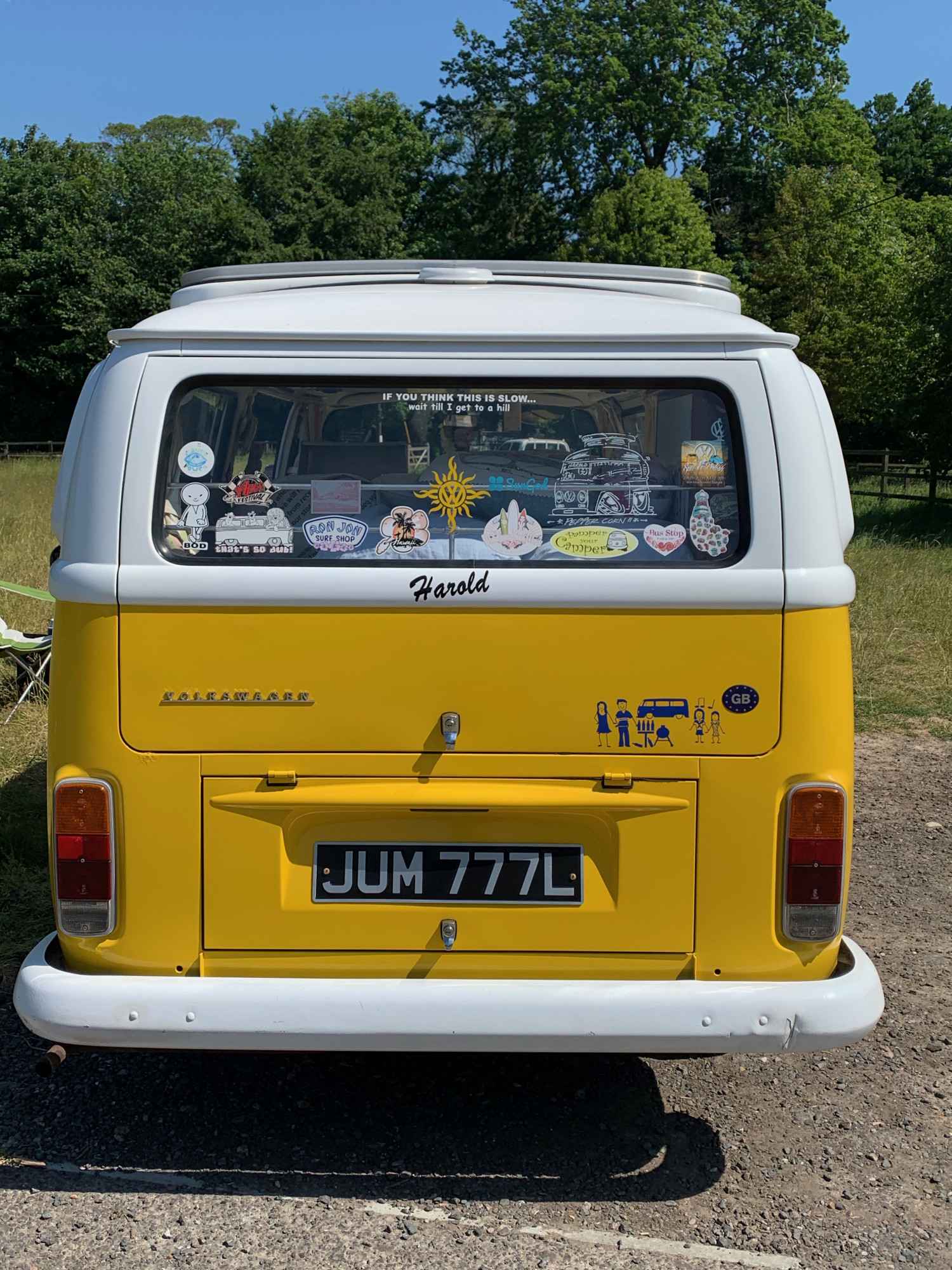 A VW T2 Classic Campervan called Haroldinho and for hire in Preston, Canterbury, Kent