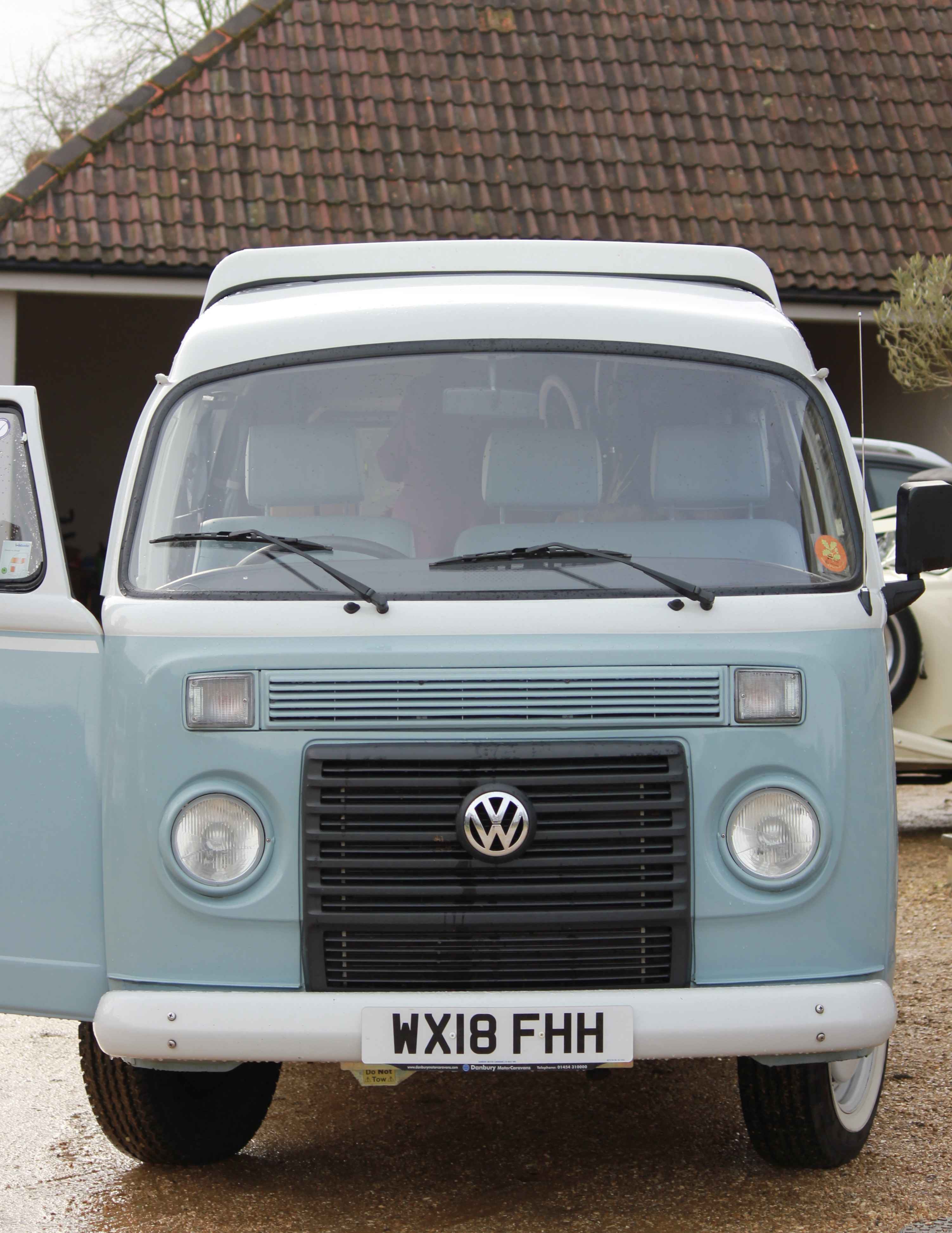 A VW T2 Classic Campervan called Bluebell and for hire in Wedmore , Somerset