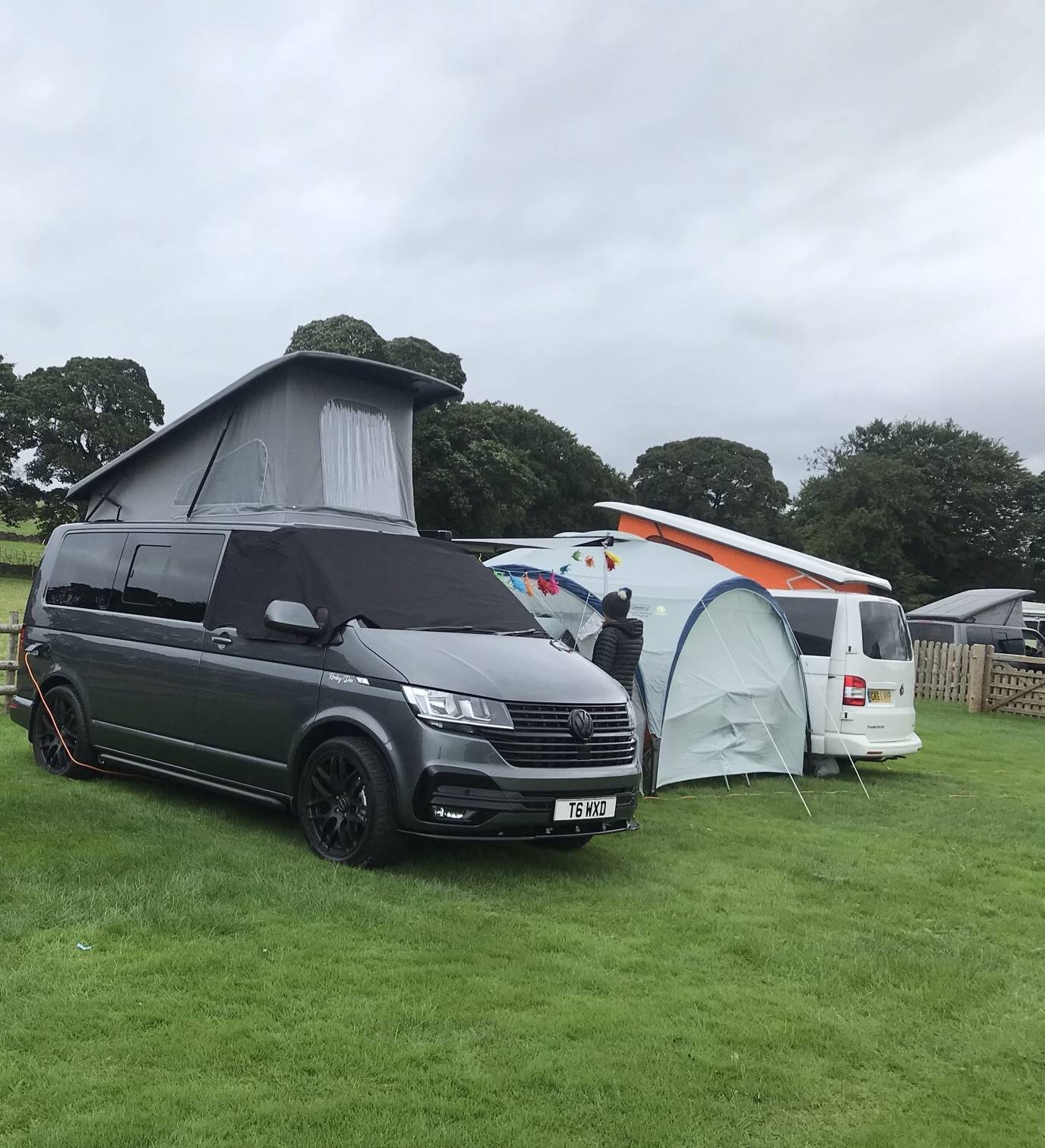 A VW T6 Campervan called rooby-doo and for hire in Leek, Staffordshire