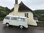 A VW T2 Classic Campervan called Hendrix and for hire in Sherborne, Dorset