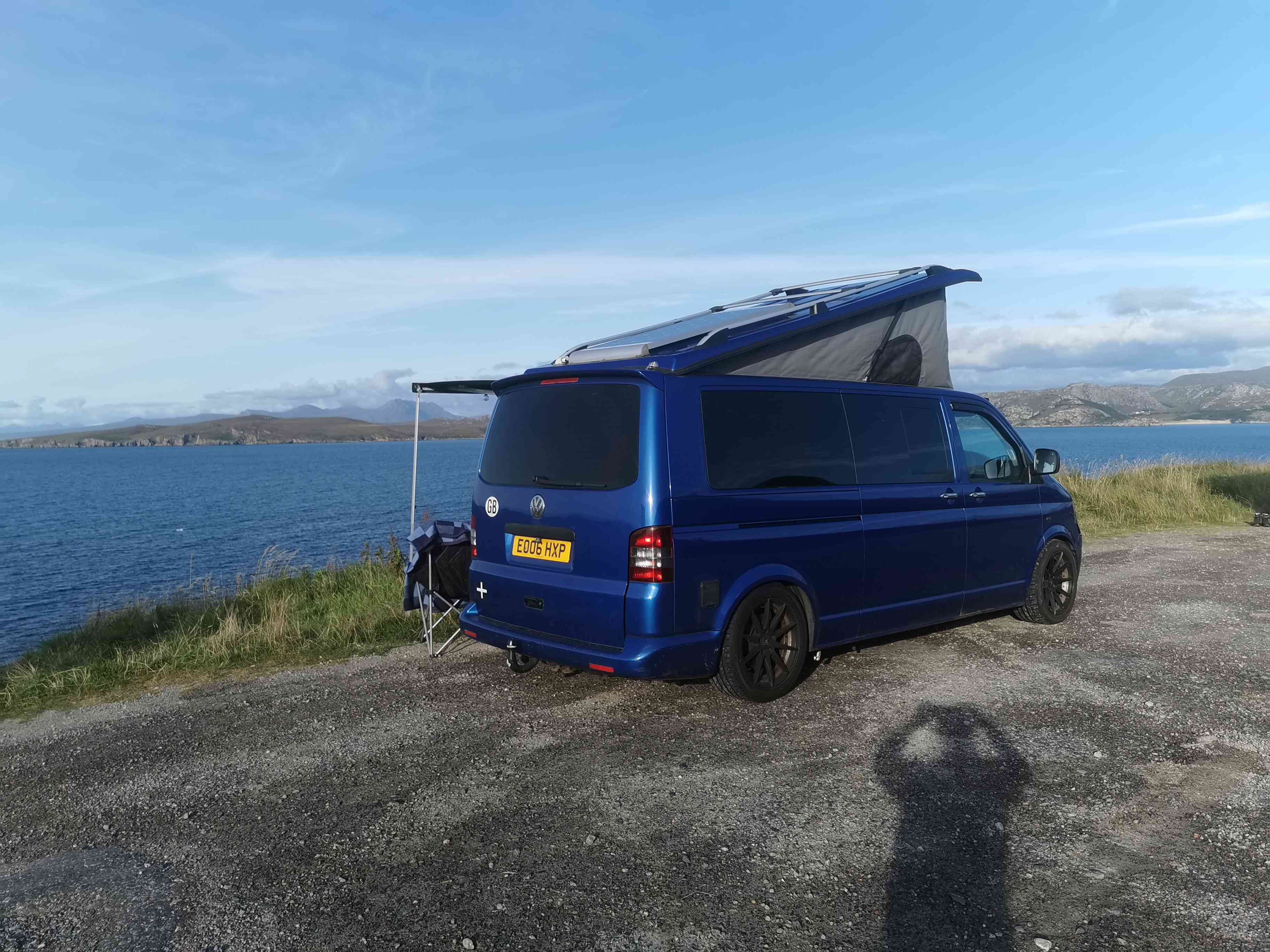 A VW T5 Campervan called Herve and for hire in Gifford, East Lothian