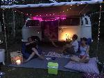 A VW T2 Classic Campervan called Meghan-0424 and Misty the cool hangout for our camping friends for hire in Eltham, SE9, London