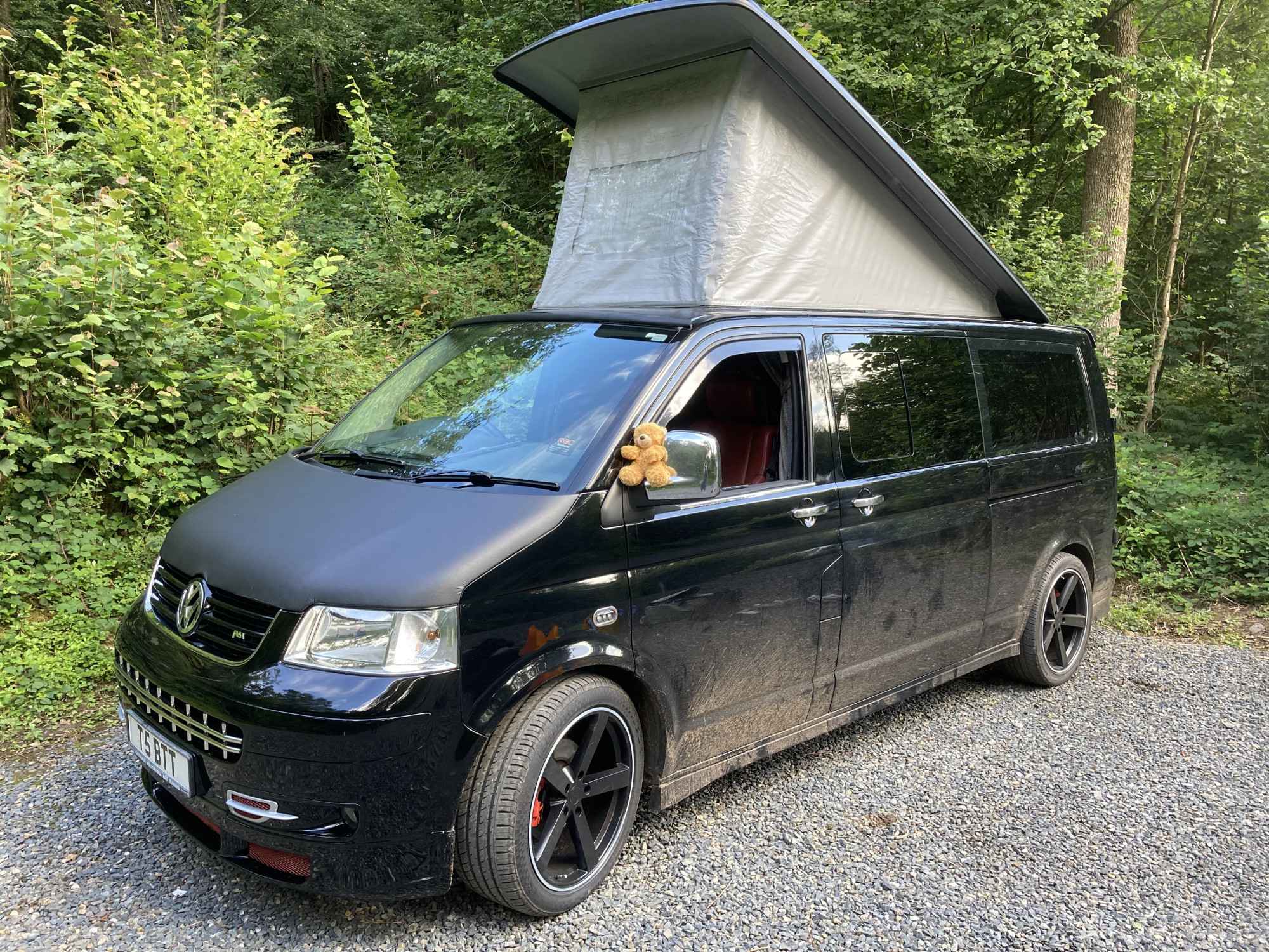 A VW T5 Campervan called Mr-T and for hire in Brampton, Cumbria