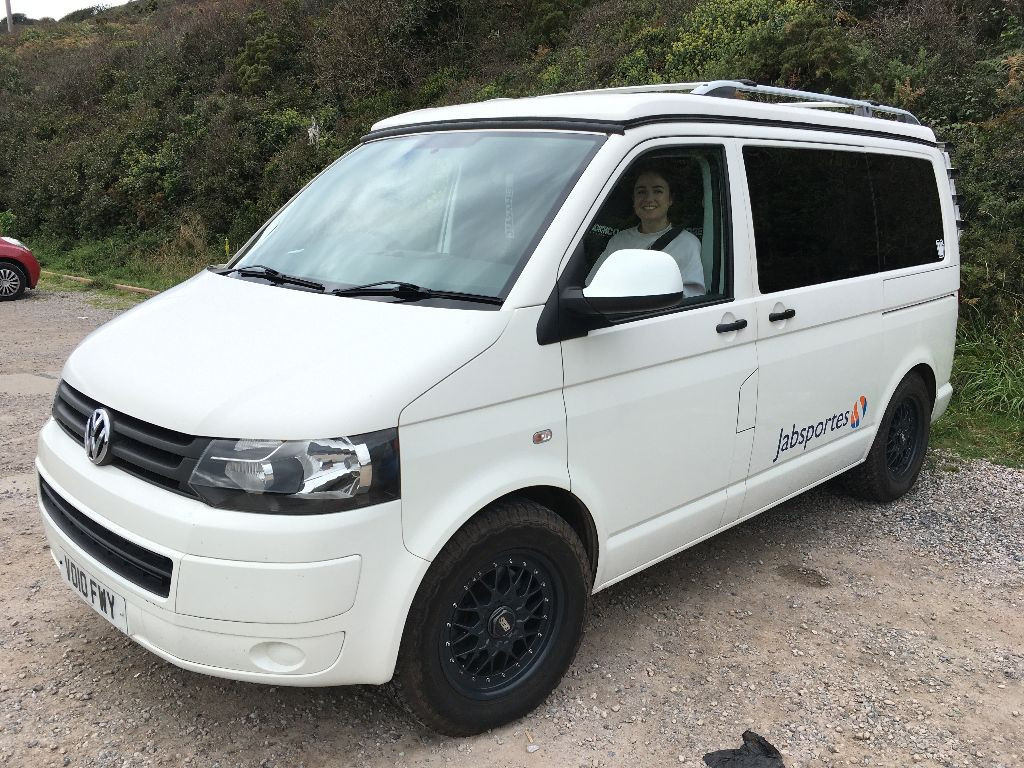 A VW T5 Campervan called SnowBall and for hire 