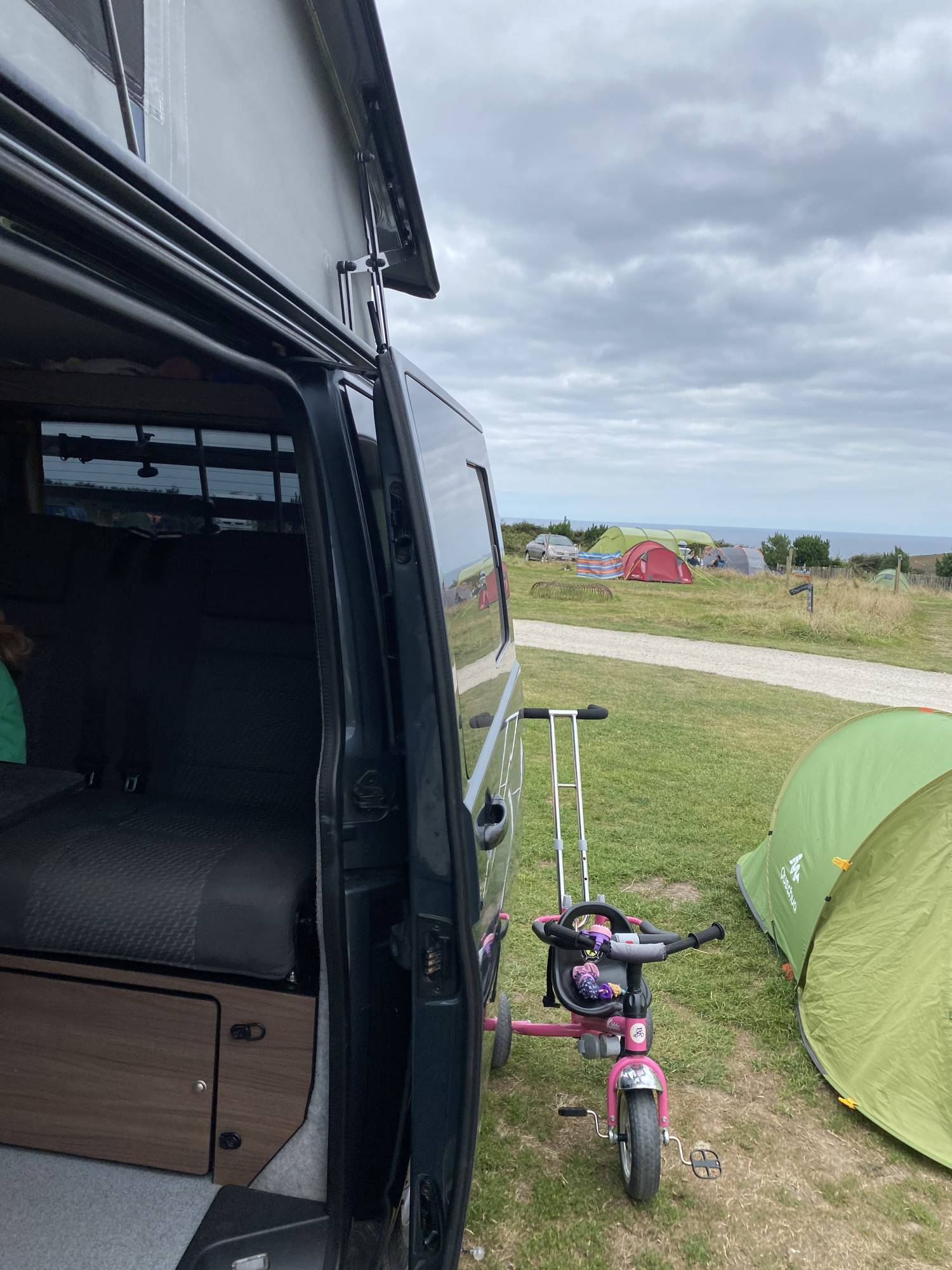 A VW T5 Campervan called Flo and for hire 
