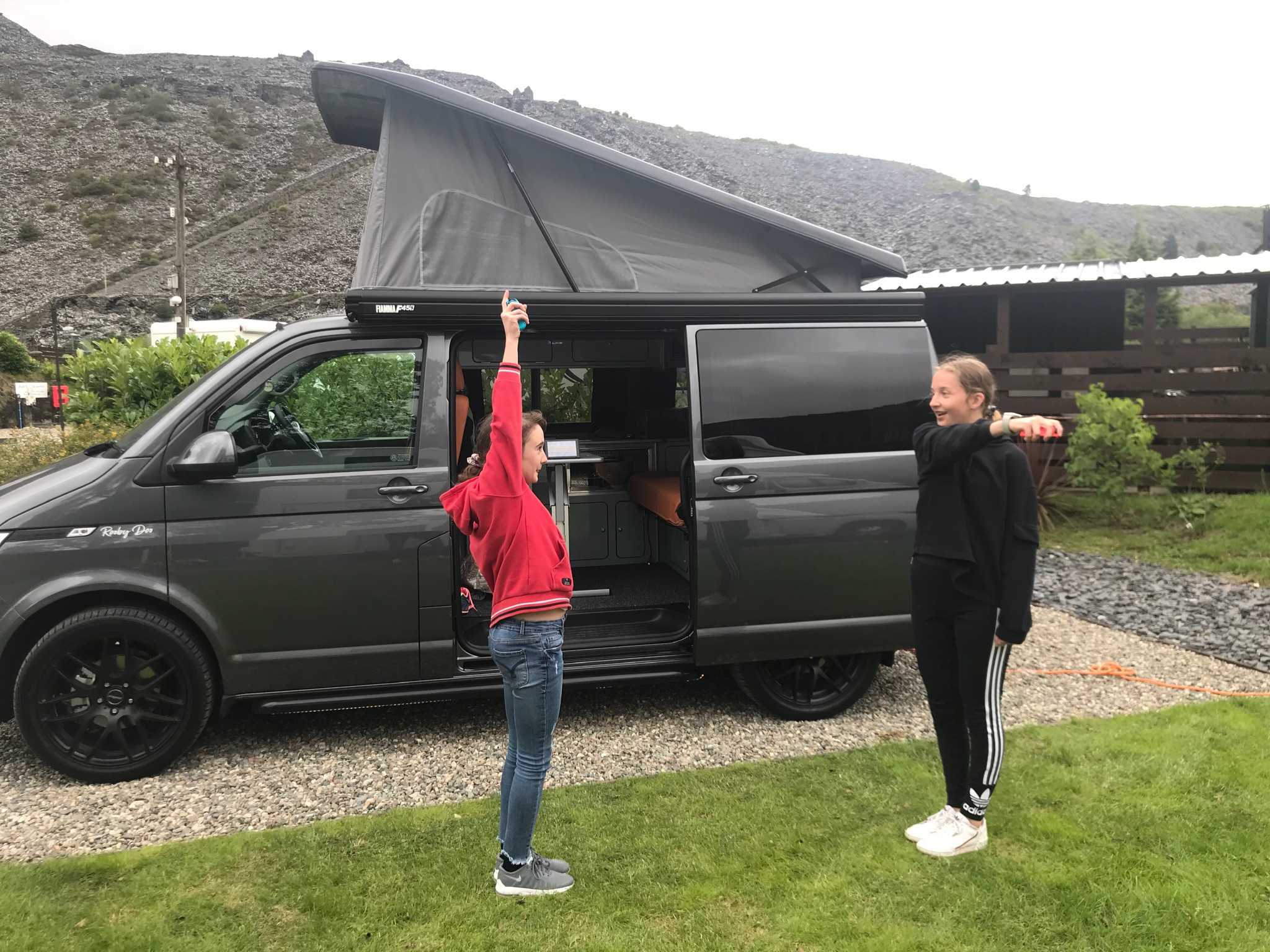 A VW T6 Campervan called rooby-doo and Playing Nintendo Switch is fun! for hire in Leek, Staffordshire
