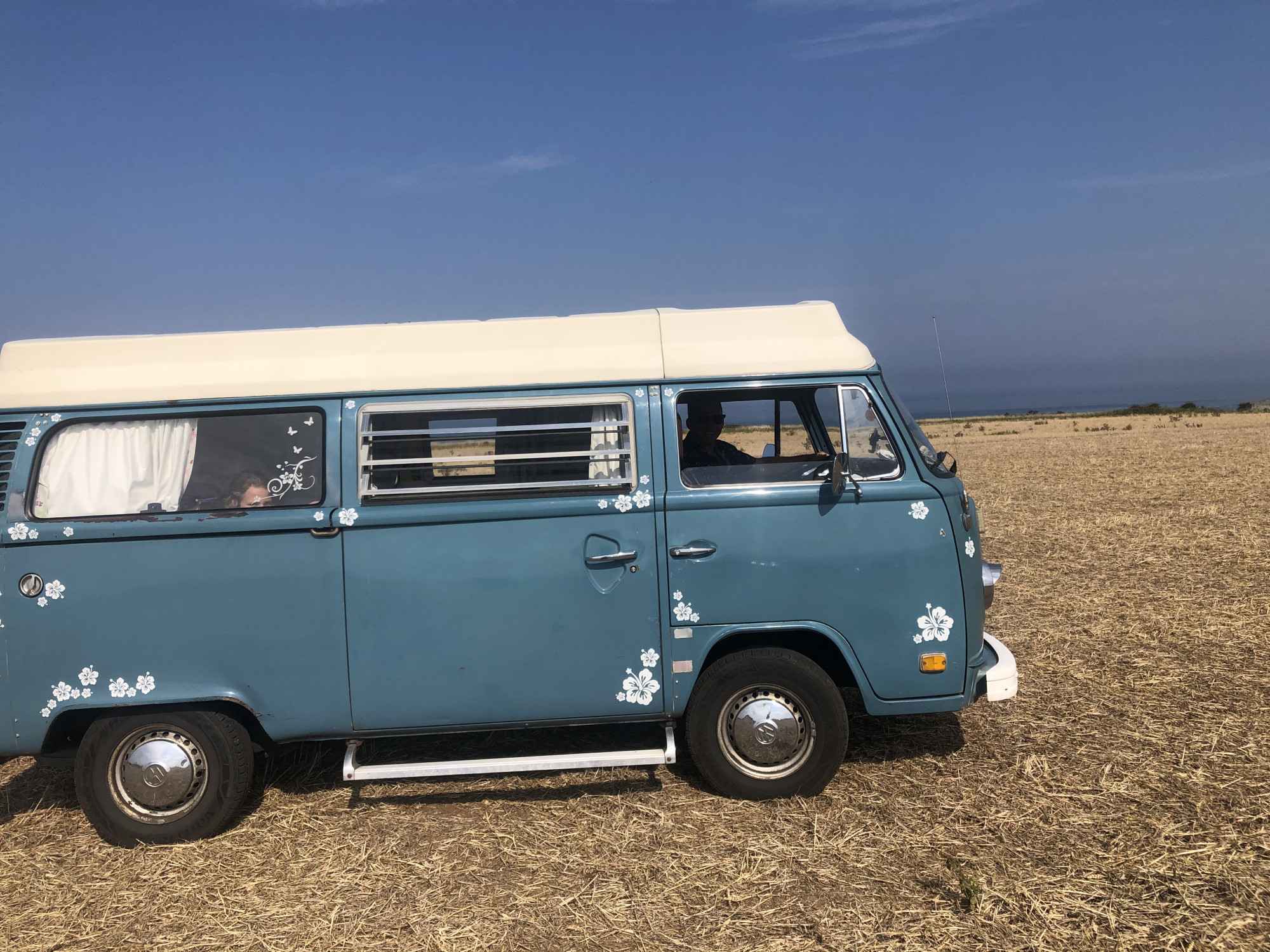 A VW T2 Classic Campervan called Miss-Blue and for hire in Mansfield, Nottinghamshire