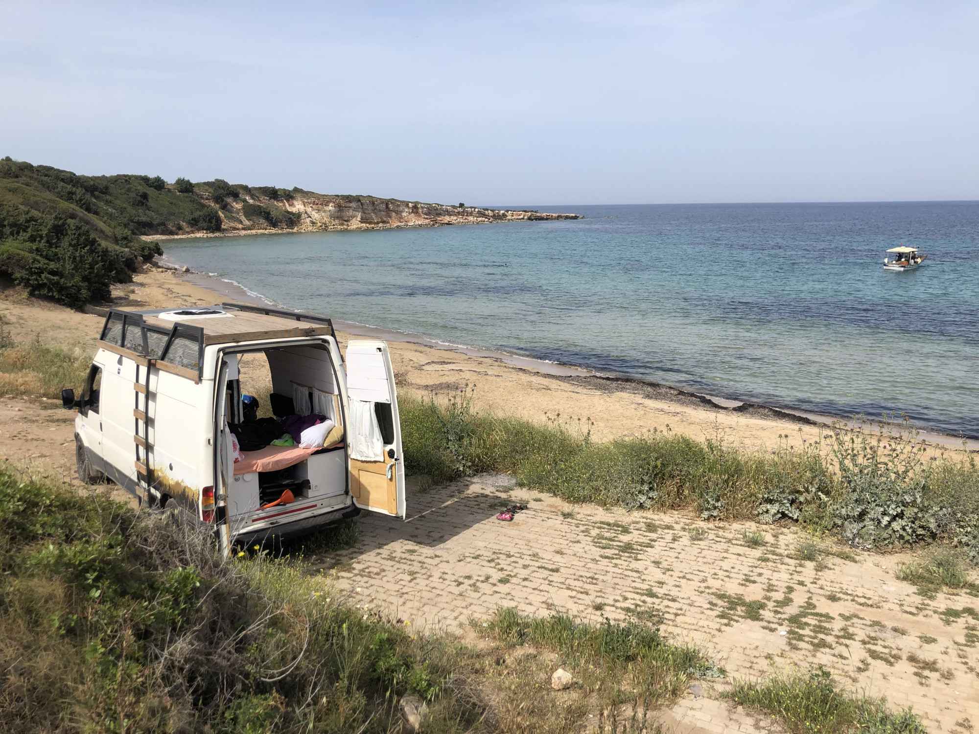 A Ford Campervan called Mascott and for hire in Izmir, Turkey