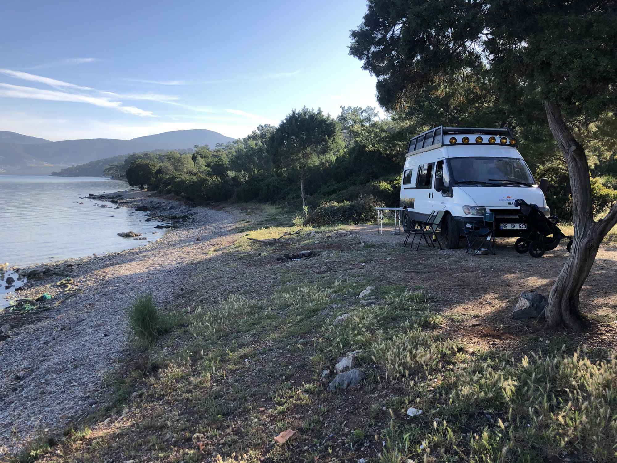 A Ford Campervan called Mascott and for hire in Izmir, Turkey