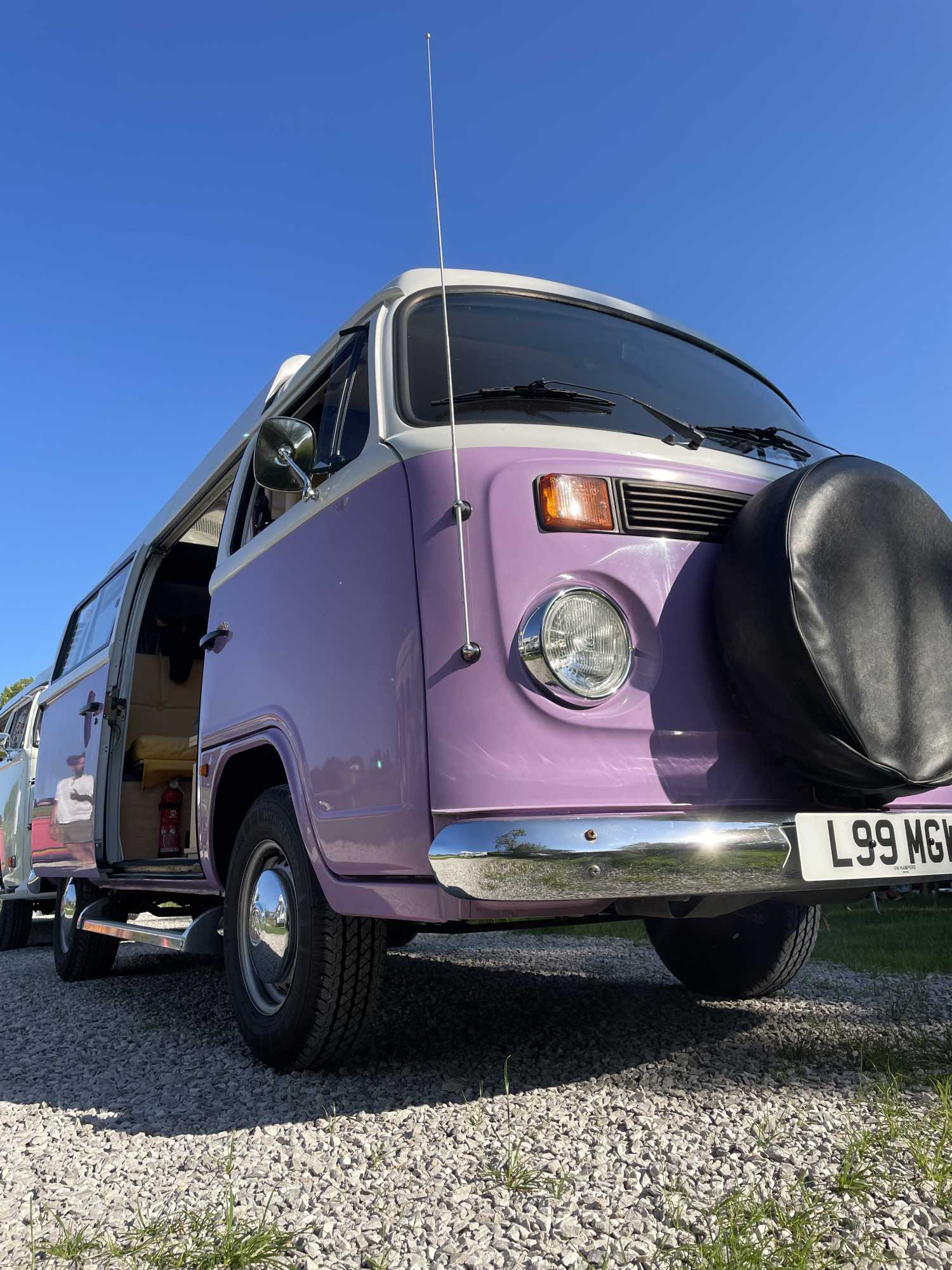 A VW T2 Brazilian Campervan called Roobarb and for hire in Malpas, Cheshire