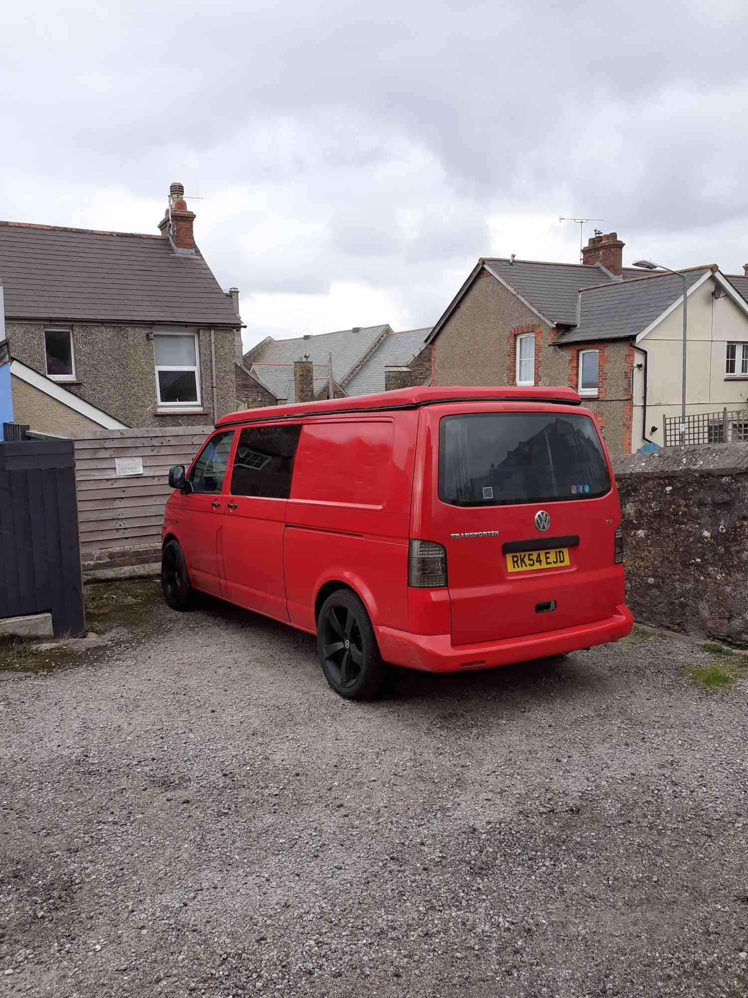 A VW T5 Campervan called Bodhi and A tight spot in Newquay for hire in Windsor, Berkshire