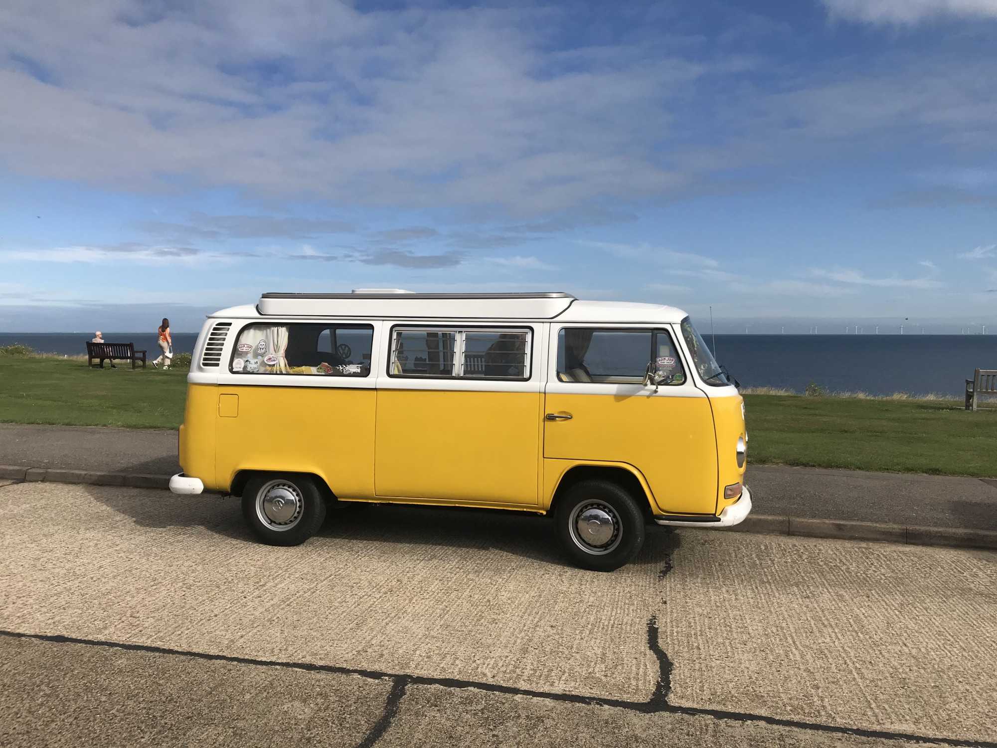 A VW T2 Classic Campervan called Haroldinho and for hire in Preston, Canterbury, Kent