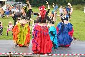 A Other Campervan called Flo-1219 and Balck Veil Tribal dancing on the Village Stage for hire in Haverhill, Essex