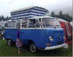 A VW T2 Classic Campervan called BlueBell-0220 and Camping at the Brecon Beacons for hire in Cronton, Cheshire