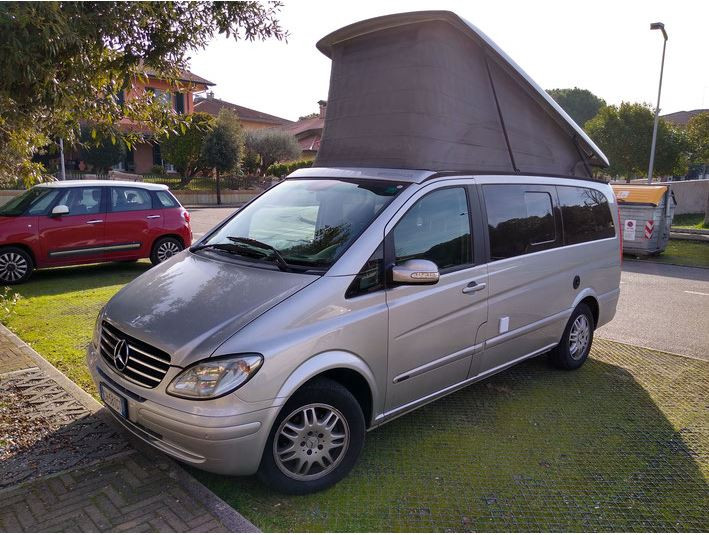A Mercedes Campervan called MarcoPolo and for hire in Lazio, Italy