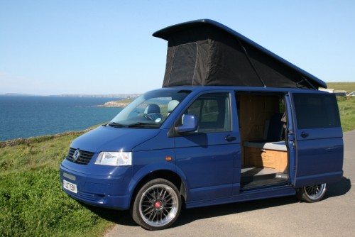 A Other Campervan called Noaht5-1219 and Noah at Fistral Beach for hire in Newquay, Cornwall