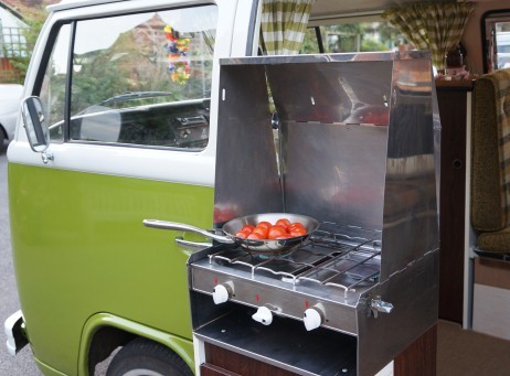 A Other Campervan called Sydney Camper-1219 and Sydney cooking Breakfast! for hire in Staines, Surrey