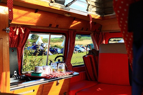 A Other Campervan called RockinRobin-1219 and washing up time for hire in Hunstanton, Norfolk