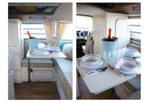 A VW T2 Classic Campervan called Harvey and Ready for breakfast! for hire in Witham, Essex