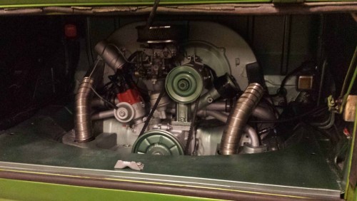 A VW T2 Classic Campervan called DorisBay and Restored Engine for hire in Peene, Kent