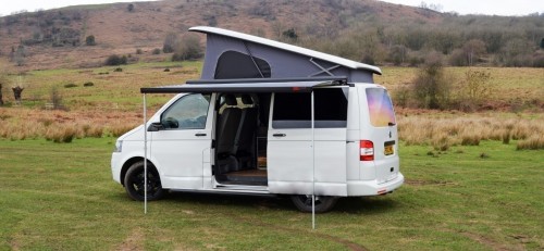 A Other Campervan called Demeter-1219 and The van's full side view for hire in cardiff, Cardiff