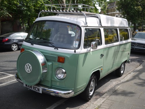 A VW T2 Brazilian Campervan called Viv and Viv's pretty face for hire in London, London