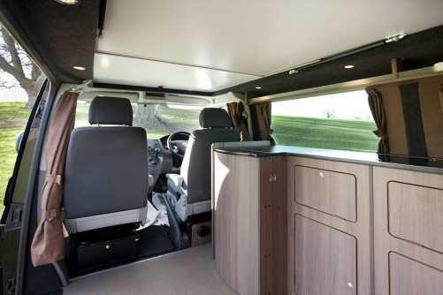 A VW T5 Campervan called Birchover and Inside4 for hire in Derby, Derbyshire