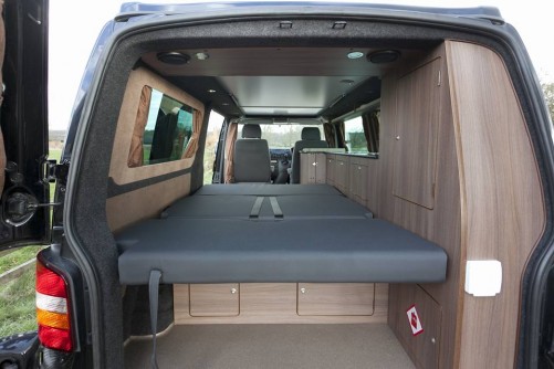 A VW T5 Campervan called Birchover and Bed for hire in Derby, Derbyshire