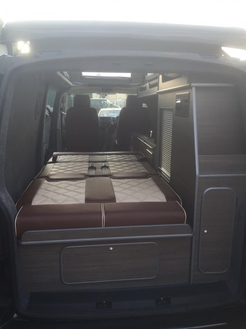 A VW T5 Campervan called Indy and It's bed time ! for hire in Staines, Surrey