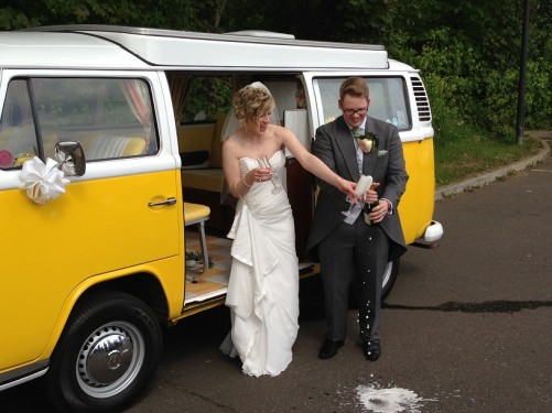 A VW T2 Classic Campervan called Haroldinho and Wedding for hire in Preston, Canterbury, Kent