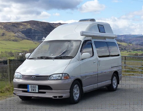 A NON VW Conversion Campervan called ColinSilver and for hire in Pitlochry, Scotland